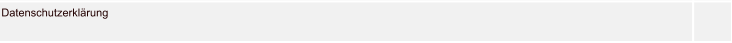 Datenschutzerklärung